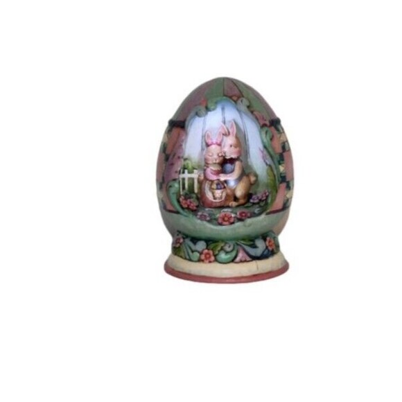 Jim Shore Spring Love Easter Egg Diorama #4015889 Easter Bunny’s - Picture 2 of 8